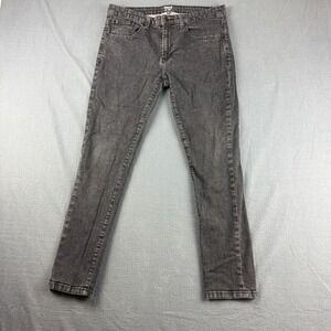 Under 5'10 Jeans Men's 34x29 Black Slim Fit Stretch Denim Tapered Short King